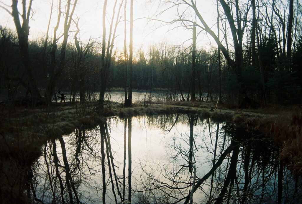 First reflection, no snow